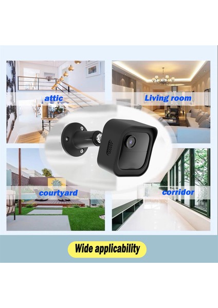 Blink Outdoor 3 Blink 4 Hava Koşullarına Dayanıklı Kılıf 360 Derece Ayarlanabilir Kamera Tutucu Için Kamera Duvar Montaj Standı (Yurt Dışından)