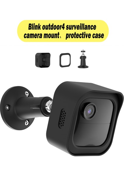 Blink Outdoor 3 Blink 4 Hava Koşullarına Dayanıklı Kılıf 360 Derece Ayarlanabilir Kamera Tutucu Için Kamera Duvar Montaj Standı (Yurt Dışından)