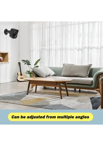 Blink Outdoor 3 Blink 4 Hava Koşullarına Dayanıklı Kılıf 360 Derece Ayarlanabilir Kamera Tutucu Için Kamera Duvar Montaj Standı (Yurt Dışından)