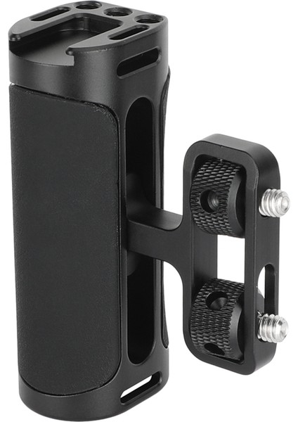 Sol Sağ El Için Çift 1/4 In-20 Vida Montajlı Evrensel Yan Sap Tutacağı Monitör Kamera Kafesi Sap Tutacağı (Yurt Dışından)