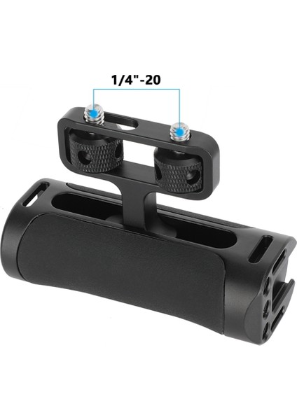 Sol Sağ El Için Çift 1/4 In-20 Vida Montajlı Evrensel Yan Sap Tutacağı Monitör Kamera Kafesi Sap Tutacağı (Yurt Dışından) modelleri