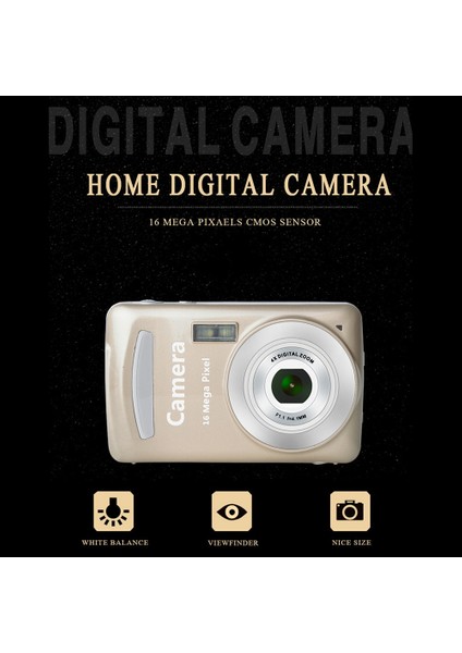 Dijital Kamera, Taşınabilir Kameralar Çocuklar Gençler Yaşlılar Siyah Için 16 Milyon Hd Piksel Kompakt Ev Dijital Kamera (Yurt Dışından) fırsatları