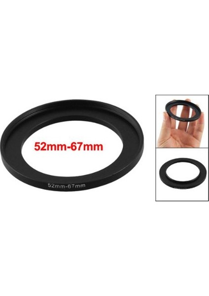 52MM-67MM Kamera Yedek Lens Filtresi Yükseltme Halkası Adaptörü (Yurt Dışından)
