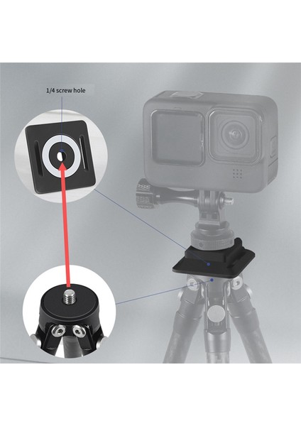 Arca Hızlı Çıkarma Soğuk Ayakkabı Montajları Fotoğraf Tripodları 1/4 Manyetik Soğuk Ayakkabı Montajları Hızlı Çıkarma Baş Tabanları, Set A (Yurt Dışından) indirimleri