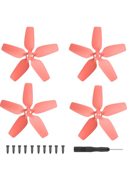 Çift 2925S Üç Bıçaklı Pervane Avata Drone Aksesuarları Için Düşük Gürültülü Pervane, Kırmızı (Yurt Dışından)
