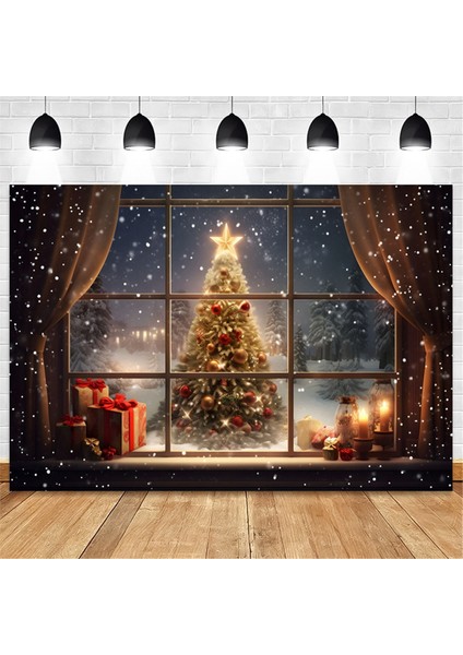 210X150 cm Noel Arka Plan Bezi Noel Ağacı Kar Tanesi Parti Dekorasyon Çocuk Fotoğraf Arka Plan Bezi, B (Yurt Dışından) indirimleri