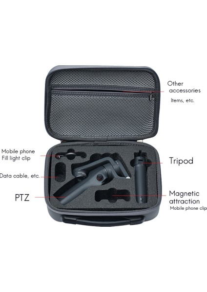 Om6 Için Saklama Çantaları Om6 Osmo Mobile 6 El Tipi Gimbal Için Dayanıklı Taşıma Çantası Basit Taşınabilir Çanta Aksesuarları, Gri (Yurt Dışından) fırsatları