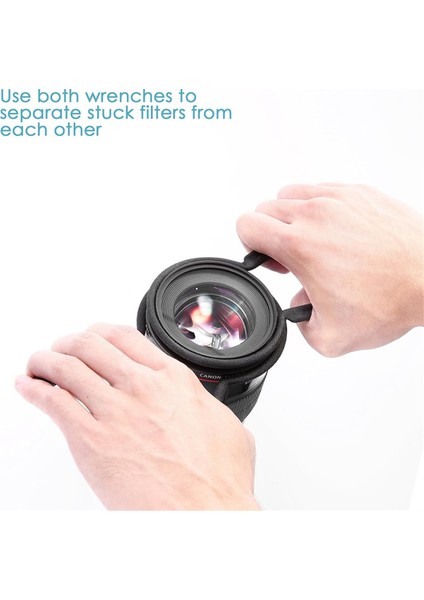 Kamera Lens Filtre Anahtarı Takımı, Metal Kauçuk Kaplamalı Sökücü, Hızlı Çıkarma Anahtarı Yükleme ve Boşaltma Kelepçe Pensesi (Yurt Dışından)
