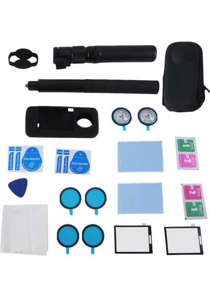 INSTA360 X3 Için Selfie Çubuğu INSTA360 X3 Aksesuarları Için Lens Koruyucu Kapak Ekran Koruyucu Film (Yurt Dışından)