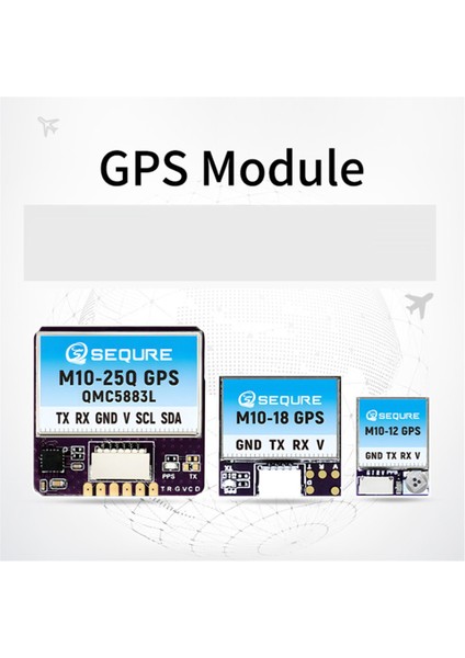 Sequre M10-18 Gps Küçük Boyut Hızlı Konumlandırma Inva Bf Sabit Kanatlı Yarış Drone Fpv Dönüş QMC5883L Pusula-B (Yurt Dışından)