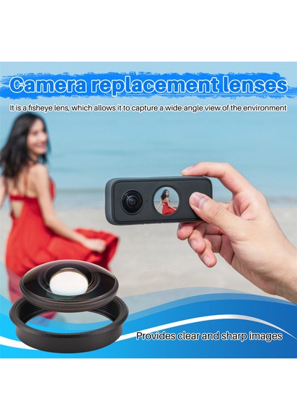 INSTA360 X3 X4 Aksiyon Kamerası Için Yedek Lens Tamir Aksesuarları Parçası (Yurt Dışından)