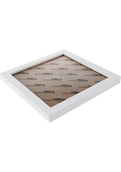 Kare Kalın Çam Ahşap Fotoğraf Çerçevesi Duvar Resim Çerçevesi (Beyaz, 8 Inç) (Yurt Dışından)