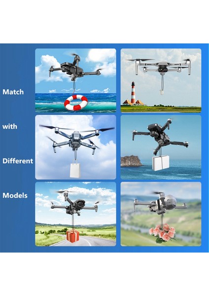 Djı Mini 3 Pro/mini 3/mini 2 Se/phantom 3 4/4 Pro Için Drone Airdrop Sistemi Düğün Sahne Balıkçılık Yemi Için Atıcı Atın (Yurt Dışından) modelleri