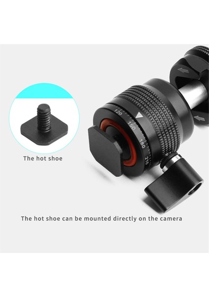 Metal Küçük Kafa Kamera Tripod Aksesuarları Evrensel Küre Kafa Dolgu Işığı Braketi Mini Evrensel (Yurt Dışından) fırsatları