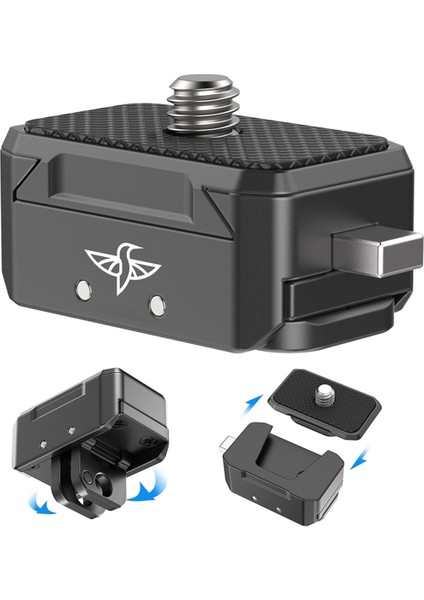 Ulanzi R072 Alüminyum Hızlı Çıkarma Montaj Adaptörü Tabanı Montaj Plakası Manyetik Aksiyon Kamera Montajı 1/4 Inç Arayüzlü (Yurt Dışından) indirimleri