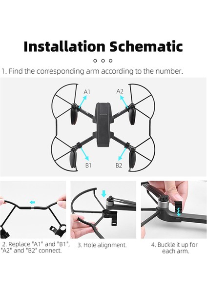Pervane Koruma Koruyucusu Çarpışma Önleyici Koruyucu Kapak Halkası Pervane Koruması Holy Stone HS720G Için (Yurt Dışından) indirimleri