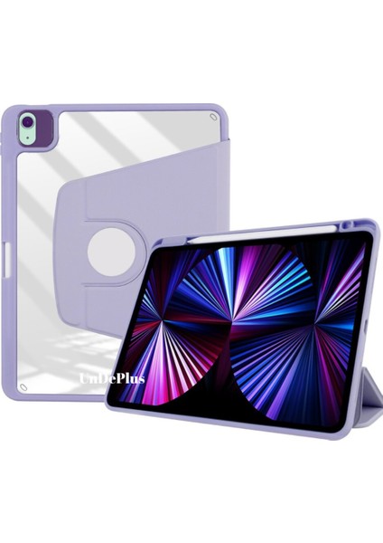 Apple iPad Air 4/5. Nesil 10.9 Kılıf Termik Kalem Bölmeli Dönebilen Standlı Kılıf (10.nesil Değildir)
