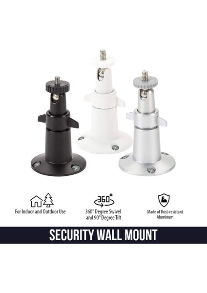 Kamera Montajı, Iç/dış Mekan Güvenlik Metal Duvar Montajı I-Tipi Montaj Arlo Pro/pro 2/pro 3/pro 4/ultra Için, Siyah (2 Paket) (Yurt Dışından) modelleri