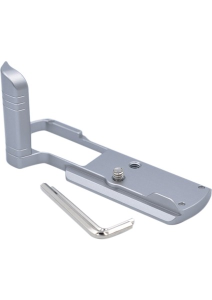 Kamera L Braketi, Panasonic GX9/GX85/GX7II Kamera Tutma Tabanı Için Hızlı Çıkarma Plakası Dikey Hızlı Çıkarma L Plakası Gümüş (Yurt Dışından)