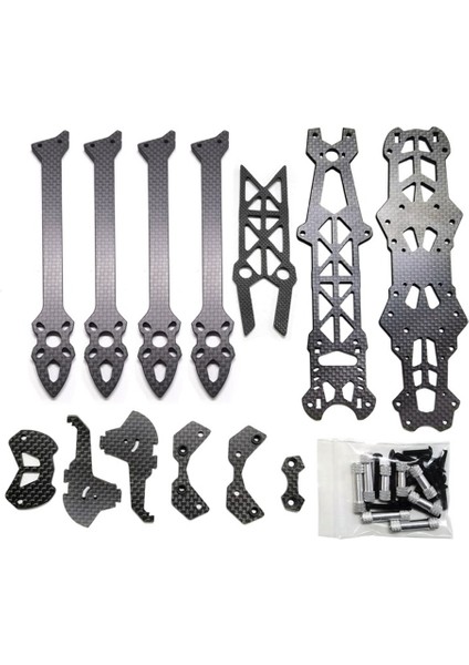 Mark4 7 Inç Taşınabilir Uygun Karbon Fiber Hd Versiyonu Çapraz Raf Drone Fpv Karbon Fiber Drone, Baskı Olmadan (Yurt Dışından)