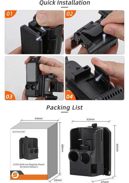 Sunnylıfe Osmo Pocket3 Stand Tabanı Için Profesyonel Koruyucu Çerçeve Açı Ayarlanabilir Çok Işlevli Masaüstü Standı Aksesuarları (Yurt Dışından) fiyatları