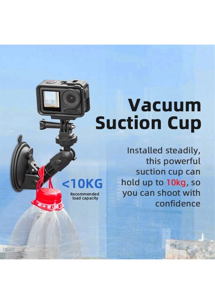 Pocket Serisi/actıon Serisi/ınsta 360 Serisi Spor Kameraları Için Ayarlanabilir Spor Kamerası Vantuzlu Montaj (Yurt Dışından) fiyatları