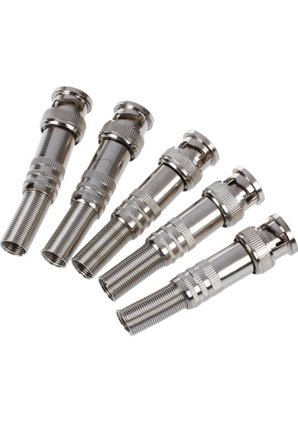 5 Adet Lehim Daha Az Büküm Yayı Bnc Konektör Jakı Koaksiyel RG59 Güvenlik Kamerası (Yurt Dışından)