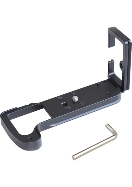 Fujifilm X-H1 Xh1 Kamera El Kavrama Tabanı Dikey L Braketi Siyah Için Hızlı Serbest Bırakma Plakası L Braketi Kamera Tutma Yeri (Yurt Dışından)