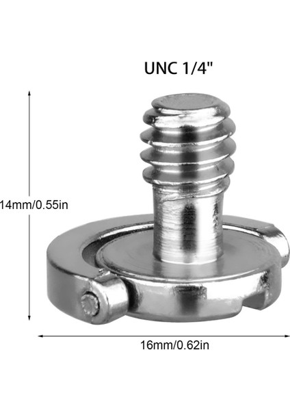 5 Paket 1/4 Inç Hızlı Bırakma Plakası Montaj Vidası D-Halka D Mili Qr Vida Adaptörü Dslr Kamera Tripodu Için Montaj Monopod Qr Plaka Ballhead Sabitleyici (Yurt Dışından)