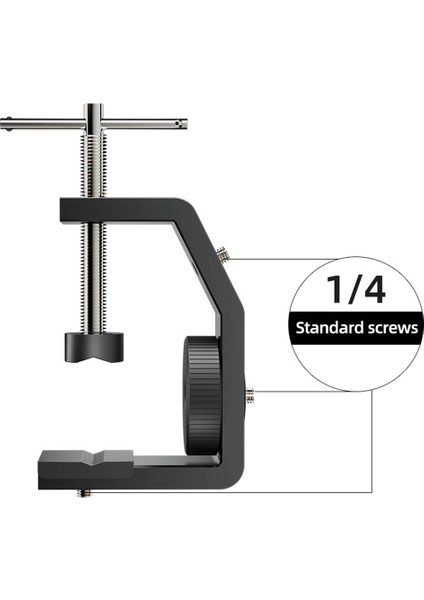 Evrensel 1/4 Çok Açı Ayarlanabilir Masa Ekranı Masaüstü Bölme Kurulum Adaptörü Braket Sabitleyici C Şeklinde Kelepçe (Yurt Dışından) fırsatları