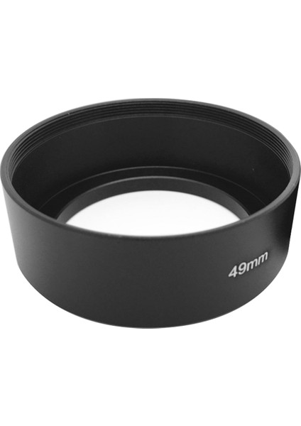 49MM Metal Lens Parasoley Filtre Dişli Montajlı Kamera Lens Filtre Dişli Alüminyum 49MM (Yurt Dışından)