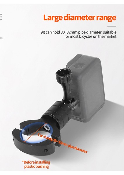 GOPRO12 Kameralar Için 360° Döndürme Hızlı Sökme Metal Gidon Boru Kelepçesi Hızlı Kurulum Sabitleme Braketi, A (Yurt Dışından) fırsatları
