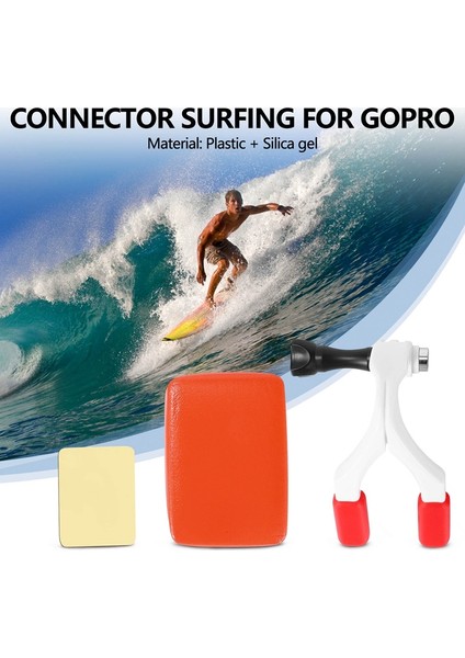 Go Pro Aksesuarları Ağız Montaj Seti Sörf Parantez Konektörü Sörf Gopro Hero 6 5 4 3 + SJ4000 Için Xiaomi VP409 (Yurt Dışından) fiyatları