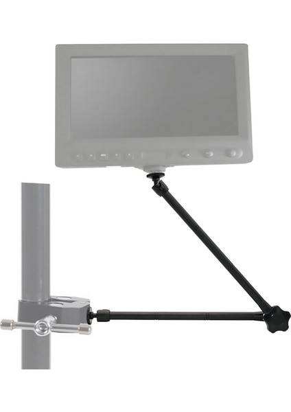 LED Işık Dslr Rig LCD Monitör Için Sıcak Ayakkabı Montajlı 20 Inç Ayarlanabilir Eklemli Sürtünme Sihirli Kol (Yurt Dışından)