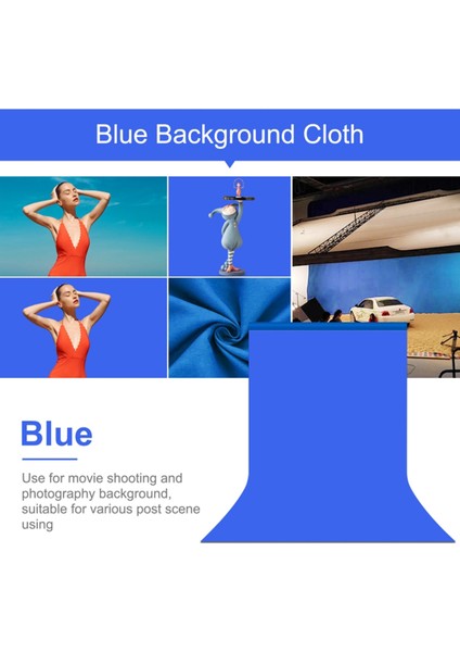1m x 2m Fotoğraf Arka Plan 120G Kalınlık Fotoğraf Stüdyosu Arka Plan Bezi Zemin Fotoğraf Stüdyosu Video Için (Mavi) (Yurt Dışından) fırsatları