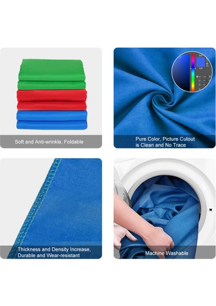 1m x 2m Fotoğraf Arka Plan 120G Kalınlık Fotoğraf Stüdyosu Arka Plan Bezi Zemin Fotoğraf Stüdyosu Video Için (Mavi) (Yurt Dışından) indirimleri