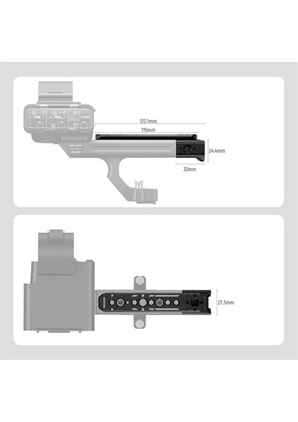 Neewer Uzatma Sapı Takımı Sony Xlr Kamera Için FX3/FX30 Nato Raylı Kamera Uzatması, Soğuk Ayakkabı (Yurt Dışından) modelleri