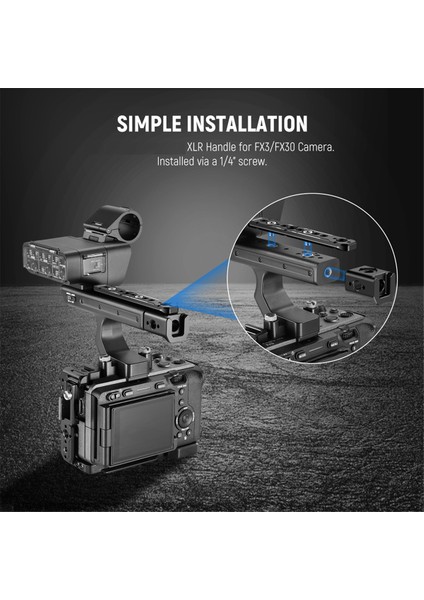 Neewer Uzatma Sapı Takımı Sony Xlr Kamera Için FX3/FX30 Nato Raylı Kamera Uzatması, Soğuk Ayakkabı (Yurt Dışından) fırsatları