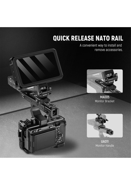 Neewer Uzatma Sapı Takımı Sony Xlr Kamera Için FX3/FX30 Nato Raylı Kamera Uzatması, Soğuk Ayakkabı (Yurt Dışından) indirimleri