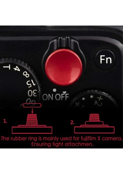 3 Adet Tetikleyici Deklanşör Serbest Bırakma Düğmesi Mini Kamera Aksesuarları Fuji Fujifilm X100V Xt4 Kamera Deklanşör Düğmesi (Yurt Dışından)