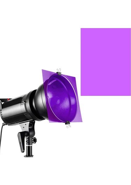 9 Adet Jel Işık Filtresi Renk Düzeltme Renkli Kaplamalar Film Aydınlatma Jel Filtresi Film, Video, Fotoğraf, Sahne (Mor) (Yurt Dışından) indirimleri