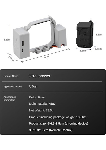 Mini 3 Drone Airdrop Airdrop Sistemi Djı Mını 3 Pro Atıcı Yem Düğün Yüzüğü Hediye Atma Teslimatı (Yurt Dışından) fırsatları