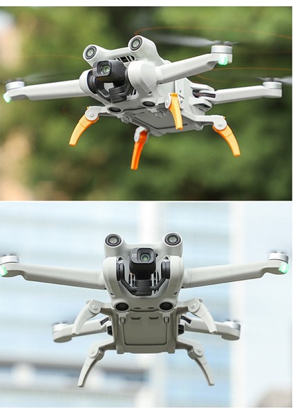 Sunnylıfe Iniş Takımı Katlanabilir Uzatma Destek Ayakları Mini 3 Pro Koruyucu Aksesuarları Için Uzatıcı, Gri+Turuncu (Yurt Dışından) modelleri