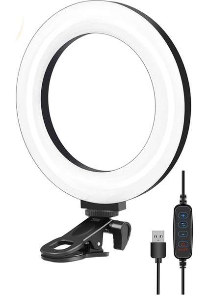 Puluz 6.2 Inç Dolgu Işığı 40 LED Halka Işık 3200K-6500K Renk Sıcaklığı Video Dizüstü Bilgisayar Dolgu Işığı Için Montaj Kelepçesi ile (Yurt Dışından)