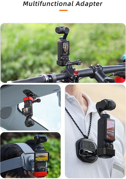 Osmo Pocket3 Metal Çok Fonksiyonlu Kullanışlı Genişletme Adaptörü Baş Kamera Sabit Çerçeve Braketi Aksesuarları, Siyah (Yurt Dışından) fiyatları