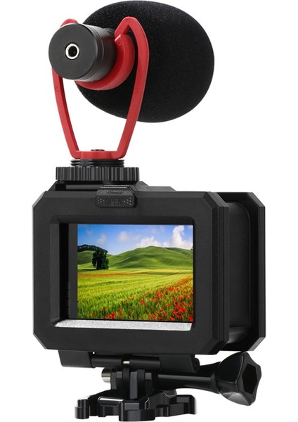 Gopro 10 11 12 Aksesuarları Çerçeve Kılıf Kabuk Koruyucu Konut + Yalnız Vida Tabanı Montajı (Yurt Dışından)