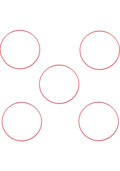 Canon Ef 24-105MM 24-105 F/4l Is Usm Lens Onarım Parçaları Için 5 Adet Yeni Kırmızı Gösterge Halkası Kırmızı Çizgi Dairesi (Yurt Dışından)