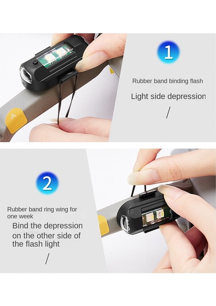 Adet Evrensel LED Çarpışma Önleyici Mini Uyarı Işığı Strobe Işıklı Drone 7 Renk Dönüş Sinyali Göstergesi Motosiklet (Yurt Dışından) fiyatları