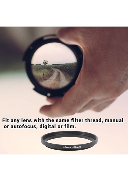 Parça Step-Up Adaptör Halkası Seti, 49-52MM, 52-55MM, 55-58MM, 58-62MM, 62-67MM, 67-72MM, 72-77MM, 77-82MM Içerir-Siyah (Yurt Dışından) indirimleri