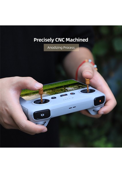 Genişletilmiş Joystick Için Djı Mini3 Pro/djı Rc Uzaktan Kumanda Başparmak Rocker Denetleyici Çubukları Aksesuarlarını Değiştirin, Kırmızı (Yurt Dışından) indirimleri